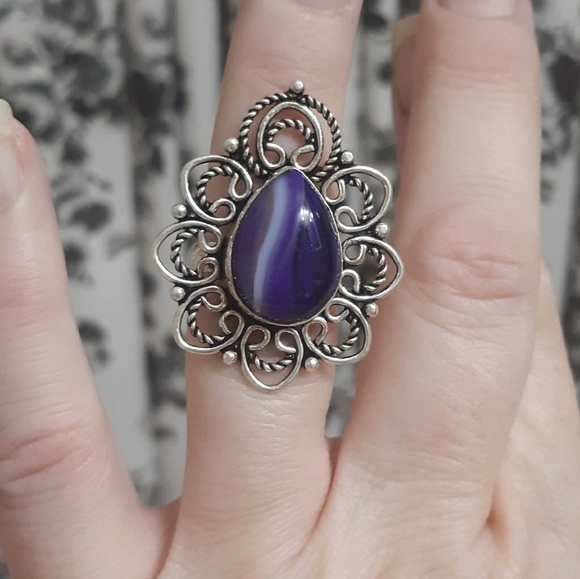 New Botswana Agate 925 Silver Ring. - Picture 5 of 7